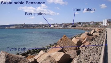 Buses, trains and bikes in Penzance
